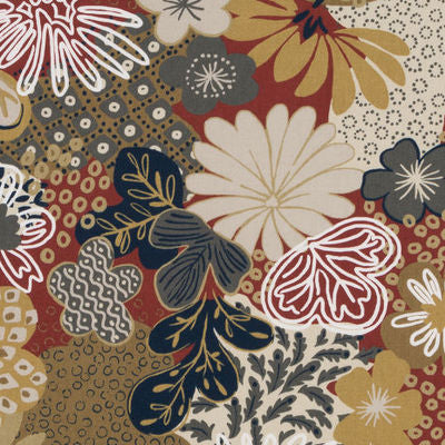 ROBERT ALLEN FABRICS-ZOMPER -HENNA