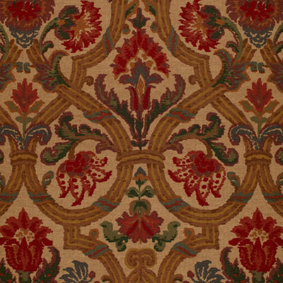 Schumacher Fabrics , a selection of fabrics such as velvet, damask, cotton, silk, linen and sheers.