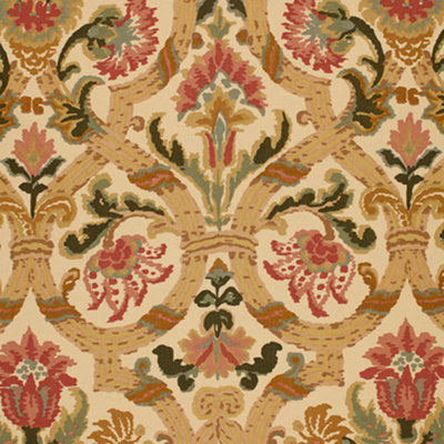 Schumacher Fabrics , a selection of fabrics such as velvet, damask, cotton, silk, linen and sheers.