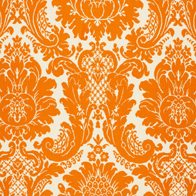 Schumacher Fabrics , a selection of fabrics such as velvet, damask, cotton, silk, linen and sheers.