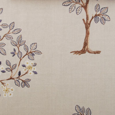 HIGHLAND COURT FABRICS-190145H -108-BLUE/BROWN