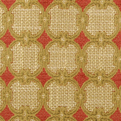 HIGHLAND COURT FABRICS-180578H -687-RUBY/OLIVE