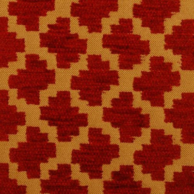 DURALEE FABRICS-15575 -69-GOLD/RED