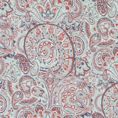DURALEE FABRICS-15623 -223-MINT/RED