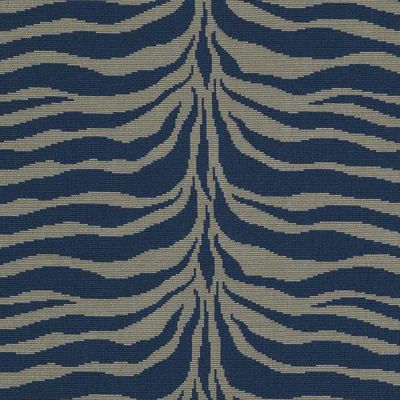 HIGHLAND COURT FABRICS-HU15976 -108-BLUE/BROWN