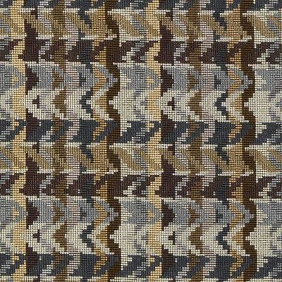 HIGHLAND COURT FABRICS-HU15983 -718-COCOA/SILVE