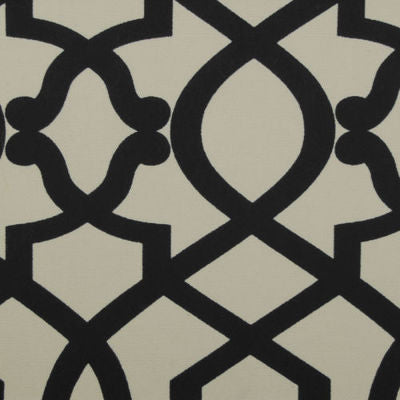 DURALEE FABRICS-36144 -144-BLACK/BEIGE