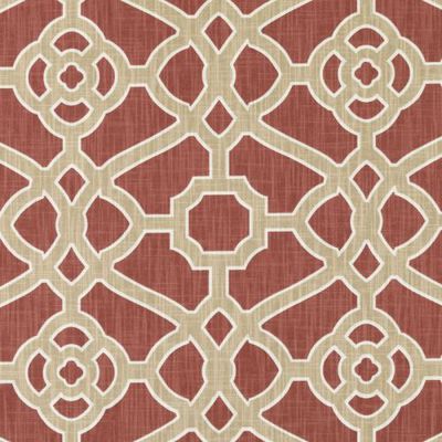 DURALEE FABRICS-42472 -69-GOLD/RED