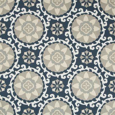 KRAVET DESIGN - EXOTIC SUZANI - INDIGO