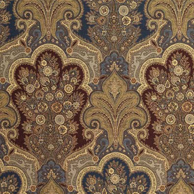 Schumacher Fabrics , a selection of fabrics such as velvet, damask, cotton, silk, linen and sheers.