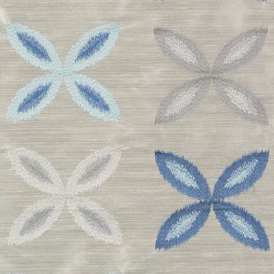 SUBURBAN FABRICS-32852 -50-NATURAL/BLUE