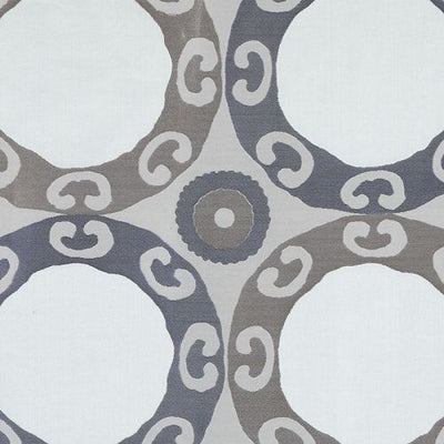 HIGHLAND COURT FABRICS-HR61424 -108-BLUE/BROWN