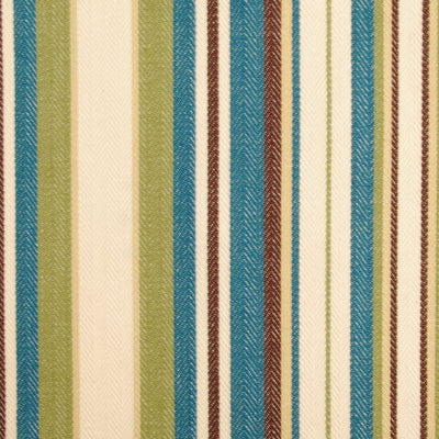SUBURBAN FABRICS-71038 -680-AQUA/COCOA