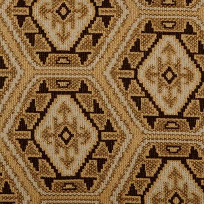 DURALEE FABRICS-71066 -711-BLACK/GOLD