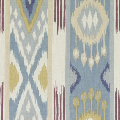 DURALEE FABRICS-DP61435 -56-BLUE/GOLD