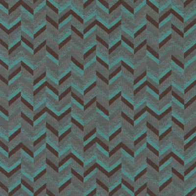DURALEE FABRICS-90920 -680-AQUA/COCOA