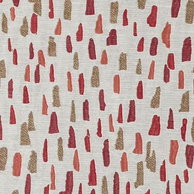 HIGHLAND COURT FABRICS-HA61243 -643-RED/CORAL