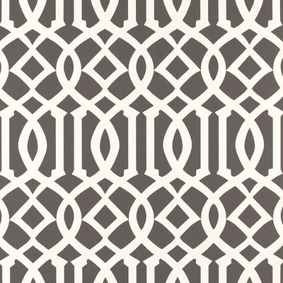 Schumacher Wallcovering - 5003361-Imperial Trellis - Charcoal