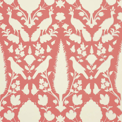 Schumacher Wallcovering - 5004125-Chenonceau - Coral