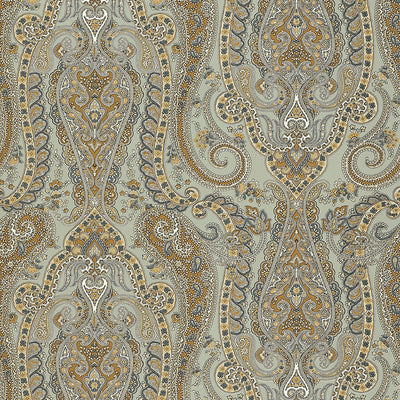 Schumacher Wallcovering - 5004180-Isabella Paisley - Mineral