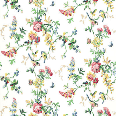 Schumacher Wallcovering - 5004360-Chickadee Floral - Primary
