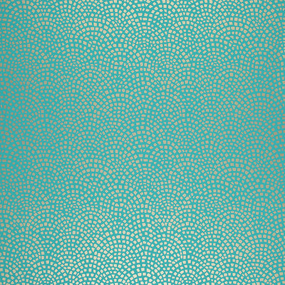 Schumacher Wallcovering - 5005043-Mosaic - Turquoise