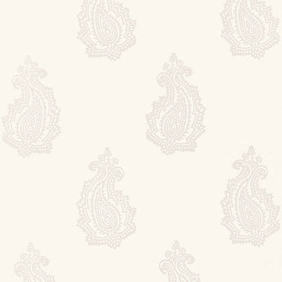 Schumacher Wallcovering - 5005300-Madras Paisley - Oyster