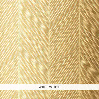 Schumacher Wallcovering - 5005651-Chevron Texture - White Gold
