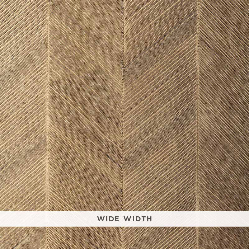 Buy Schumacher Wallcovering - 5005652-Chevron Texture - Sable