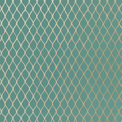 Schumacher Wallcovering - 5005911-Valencia - Turquoise