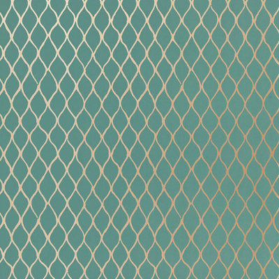Schumacher Wallcovering - 5005911-Valencia - Turquoise