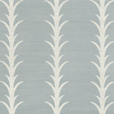 Schumacher Wallcovering - 5006056-Acanthus Stripe - Chambray