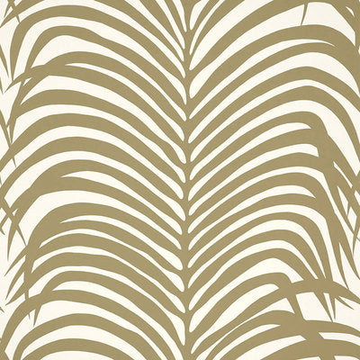 Schumacher Wallcovering - 5006930-Zebra Palm - Khaki