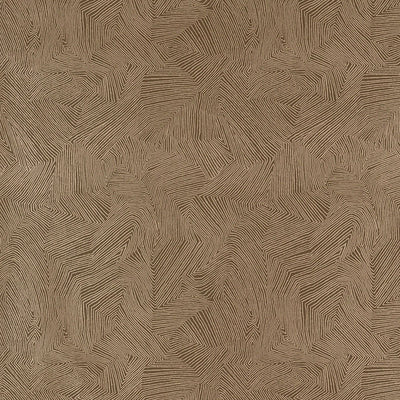 Schumacher Wallcovering - 5007771-Labyrinth Metallic - Espresso
