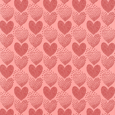 Schumacher Wallcovering - 5008361-Heart Of Hearts - Red & Pink
