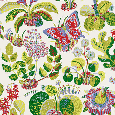 Schumacher Wallcovering - 5008421-Exotic Butterfly - Multi