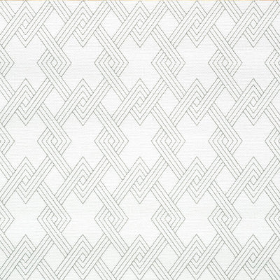 Schumacher Wallcovering - 5008950-Hix Embroidered Paperweave - Grey