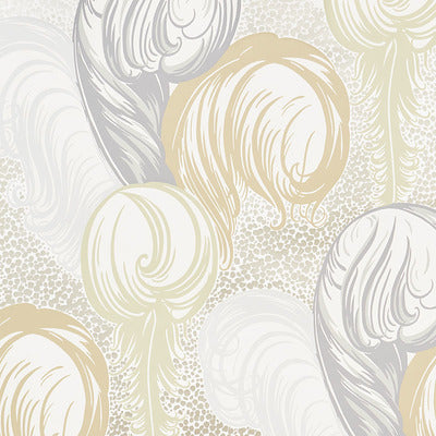 Schumacher Wallcovering - 5009150-Plumes - Champagne
