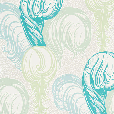 Schumacher Wallcovering - 5009152-Plumes - Peacock