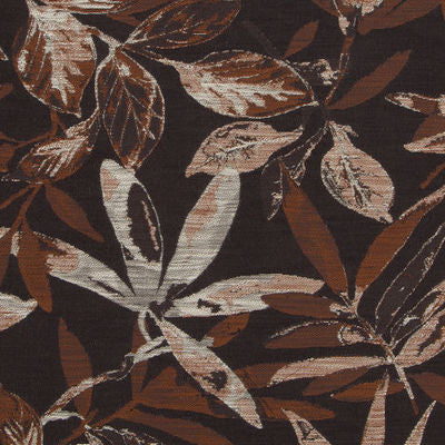 ROBERT ALLEN FABRICS-PALM BRANCH -CHOCOLATE