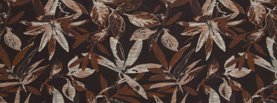 ROBERT ALLEN FABRICS-PALM BRANCH -CHOCOLATE
