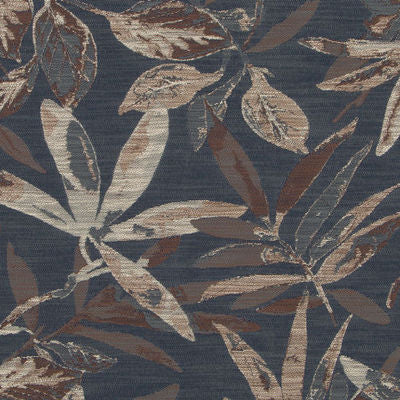 ROBERT ALLEN FABRICS-PALM BRANCH -INDIGO