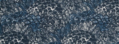 ROBERT ALLEN FABRICS-WIMBU LAND -INDIGO