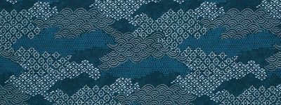 ROBERT ALLEN FABRICS-COTTON HOUSE -INDIGO