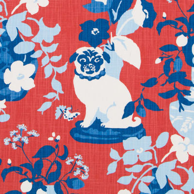 ROBERT ALLEN FABRICS-MANOR BORN -CHERRY