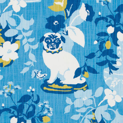 ROBERT ALLEN FABRICS-MANOR BORN -ISLANDBLUE