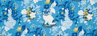 ROBERT ALLEN FABRICS-MANOR BORN -ISLANDBLUE