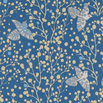 LULU DK FABRICS-LE42610 -5-BLUE