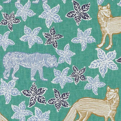 LULU DK FABRICS-LE42613 -72-BLUE/GREEN