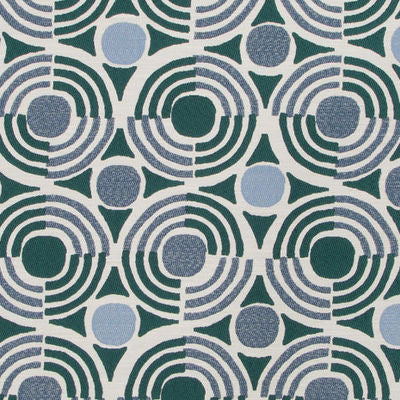 ROBERT ALLEN FABRICS-TETRADISC BK -AEGEAN